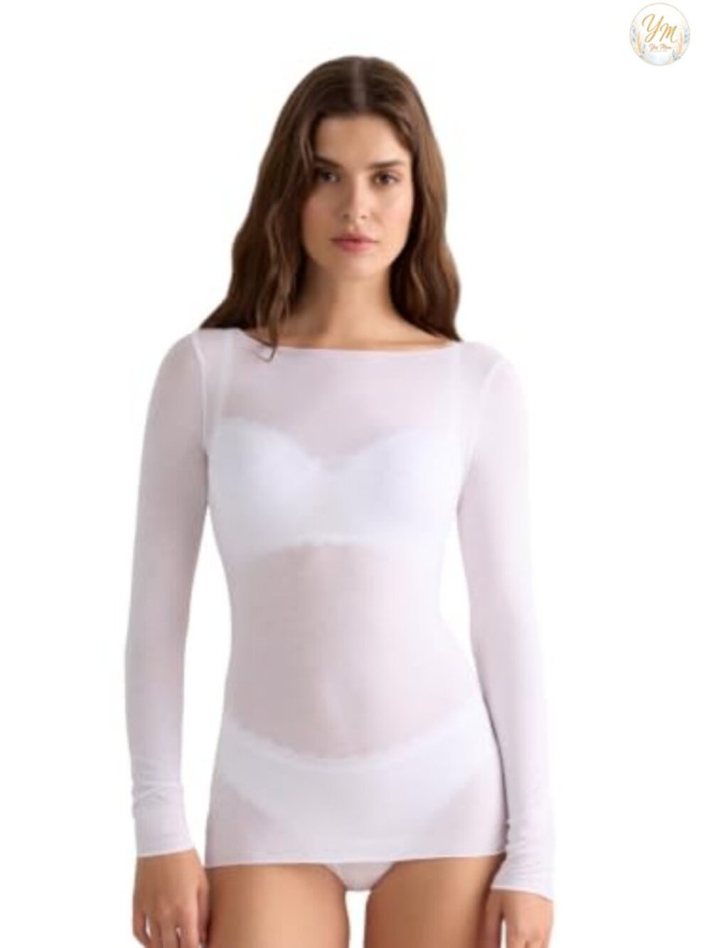 Intimissimi Ultralight Cashmere Modal Boat Neck Pullover Sweater